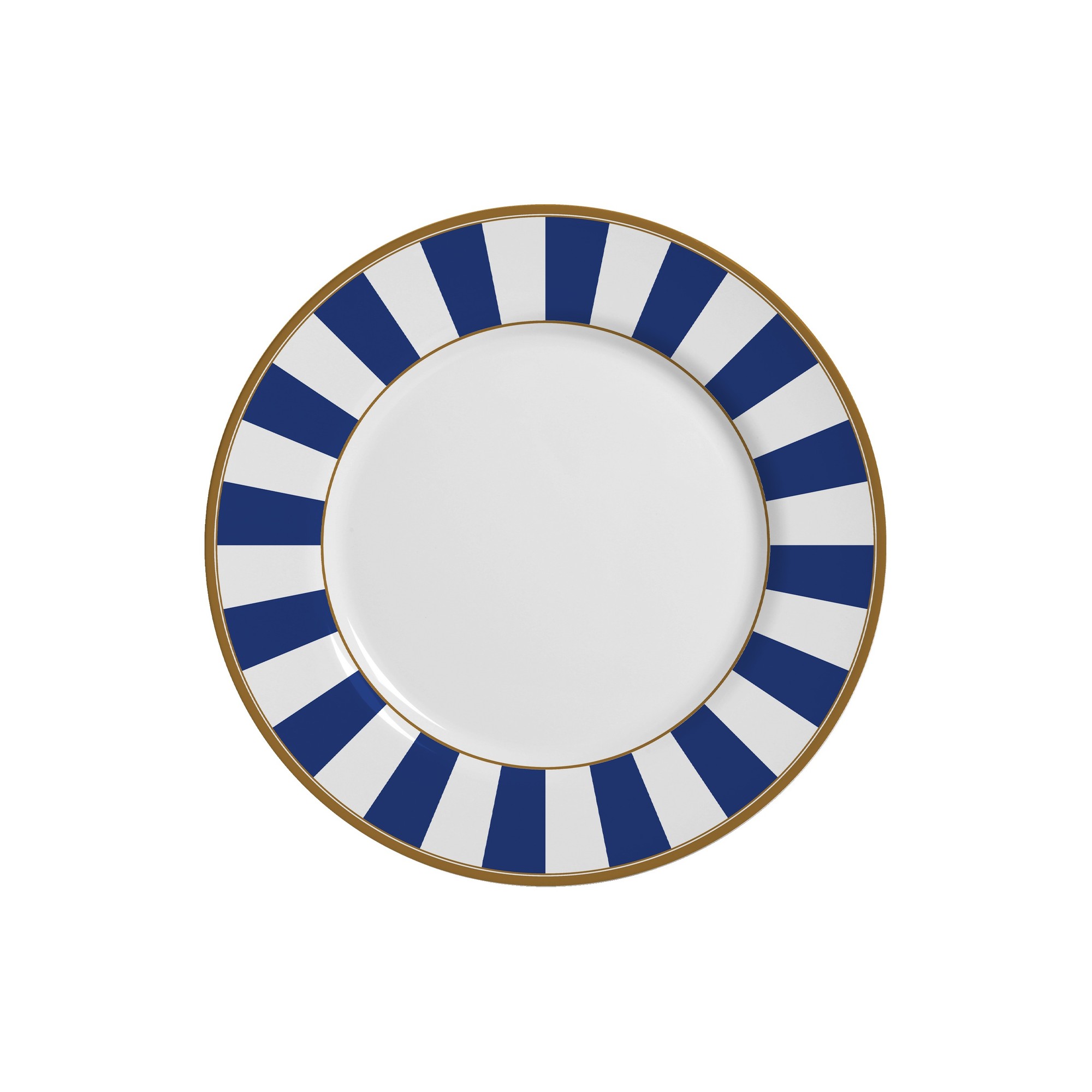 SET PLATOS DE POSTRE STRIPE AZUL