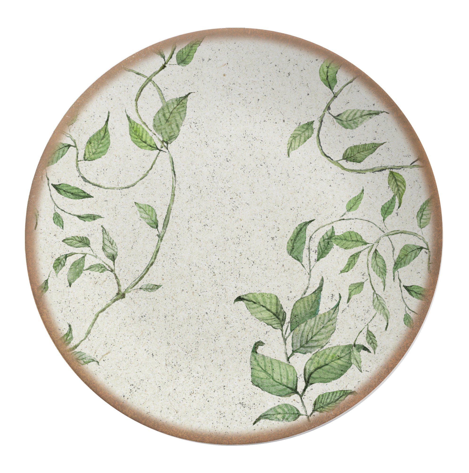 SET X6 PLATOS PLAYOS TROPICAL LEAVES