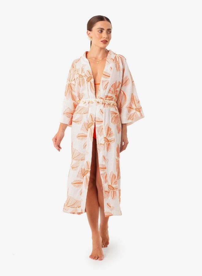 Seaside Floral Kimono