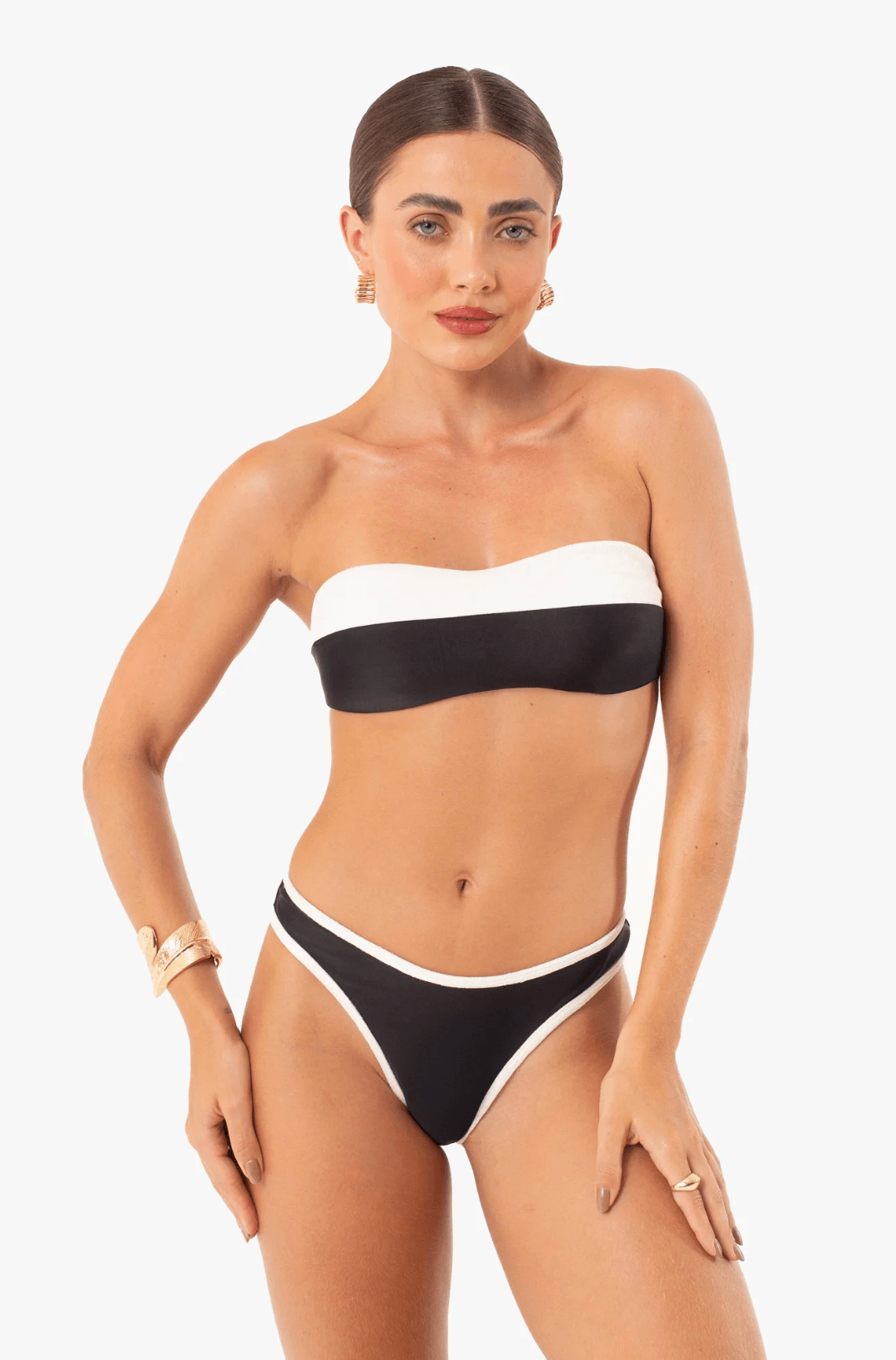Bikini Duplo Strapless negro s