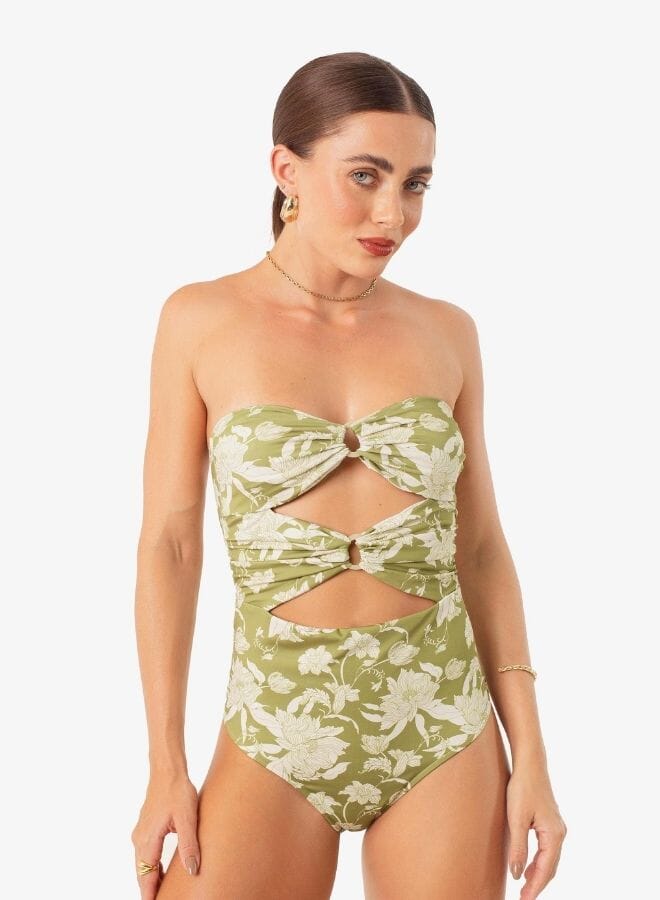 Enteriza Floral verde s
