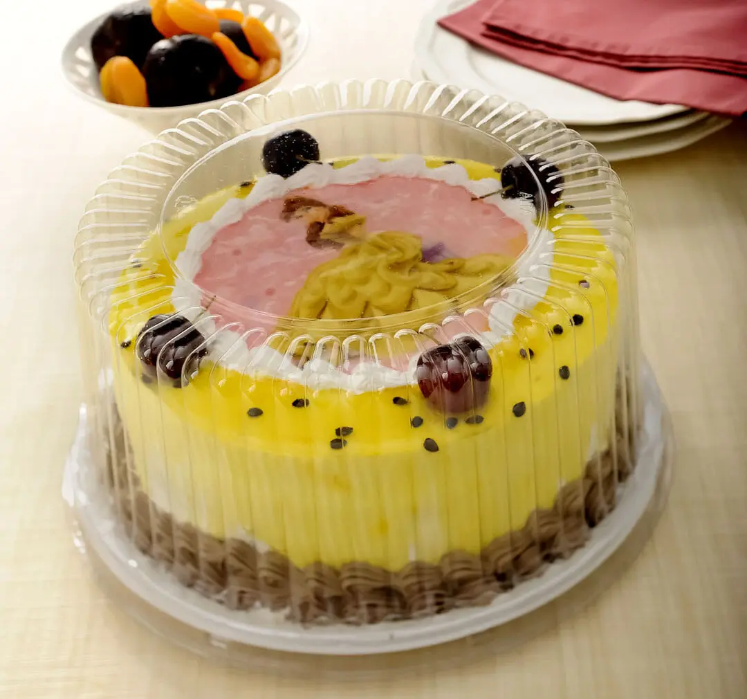 Small Cake Packaging, Tall with Black Base