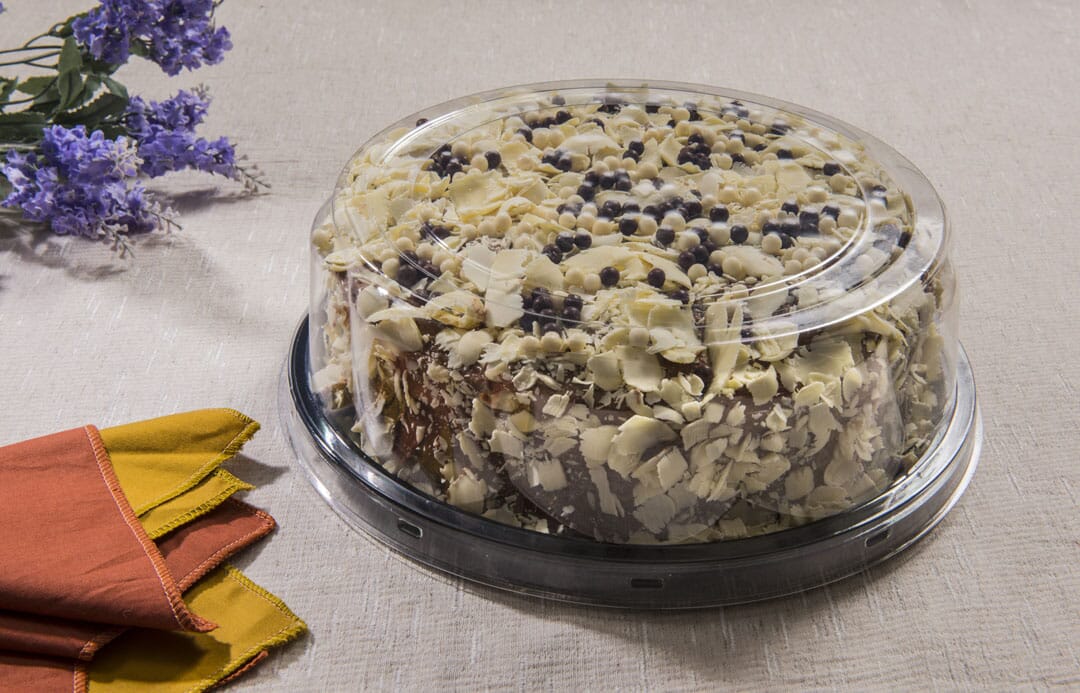 Small Cake Packaging with Low Smooth Lid