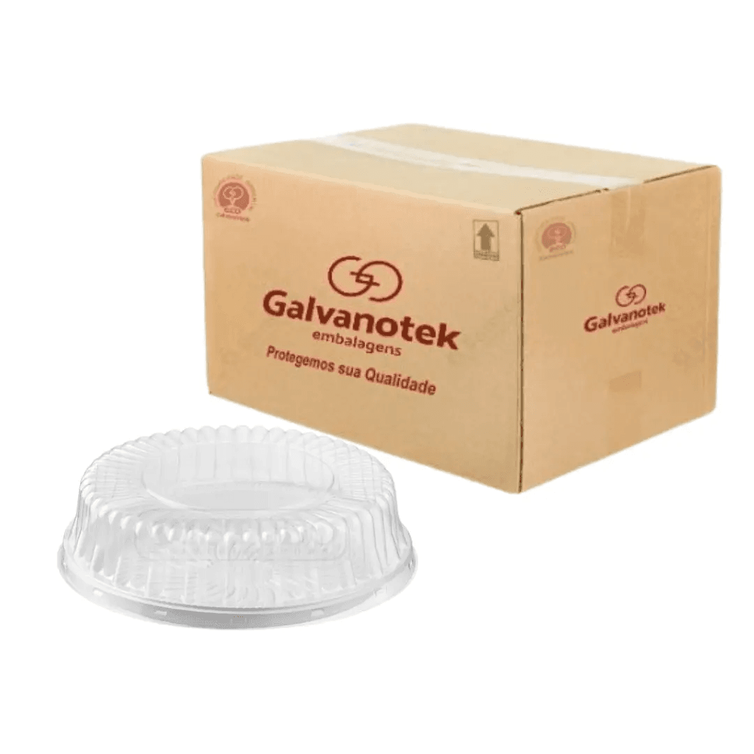 Small Short Cake Container, Black Base