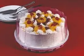 High-lid round cake container 27cm x 10cm