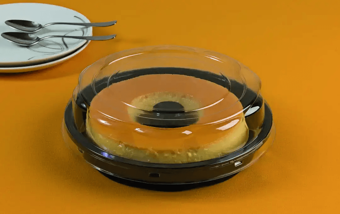Round Cake Container With Dome Lid