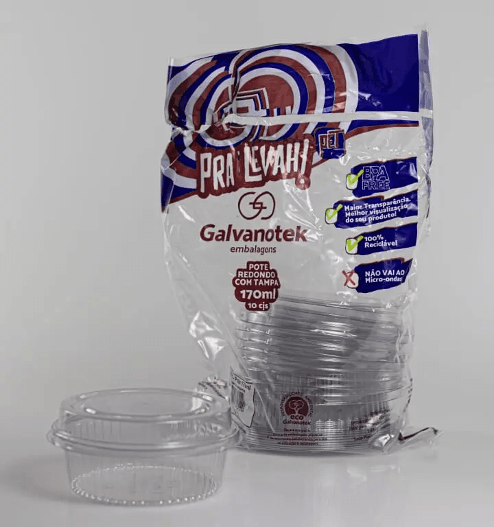 Round Muffin Pot with Dome Lid, x 10 units, x 600 units