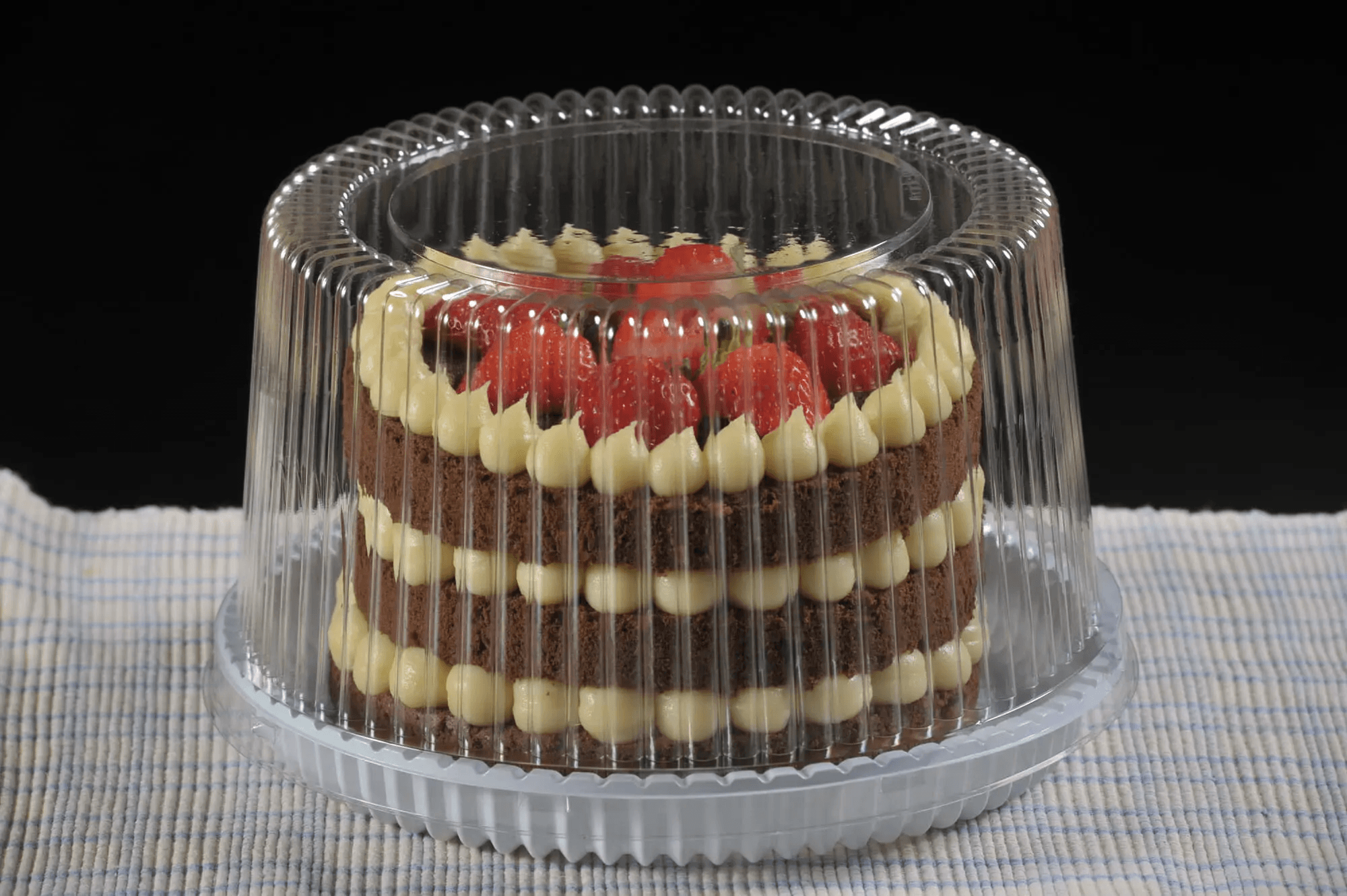 High Mini Cake Container Black Base
