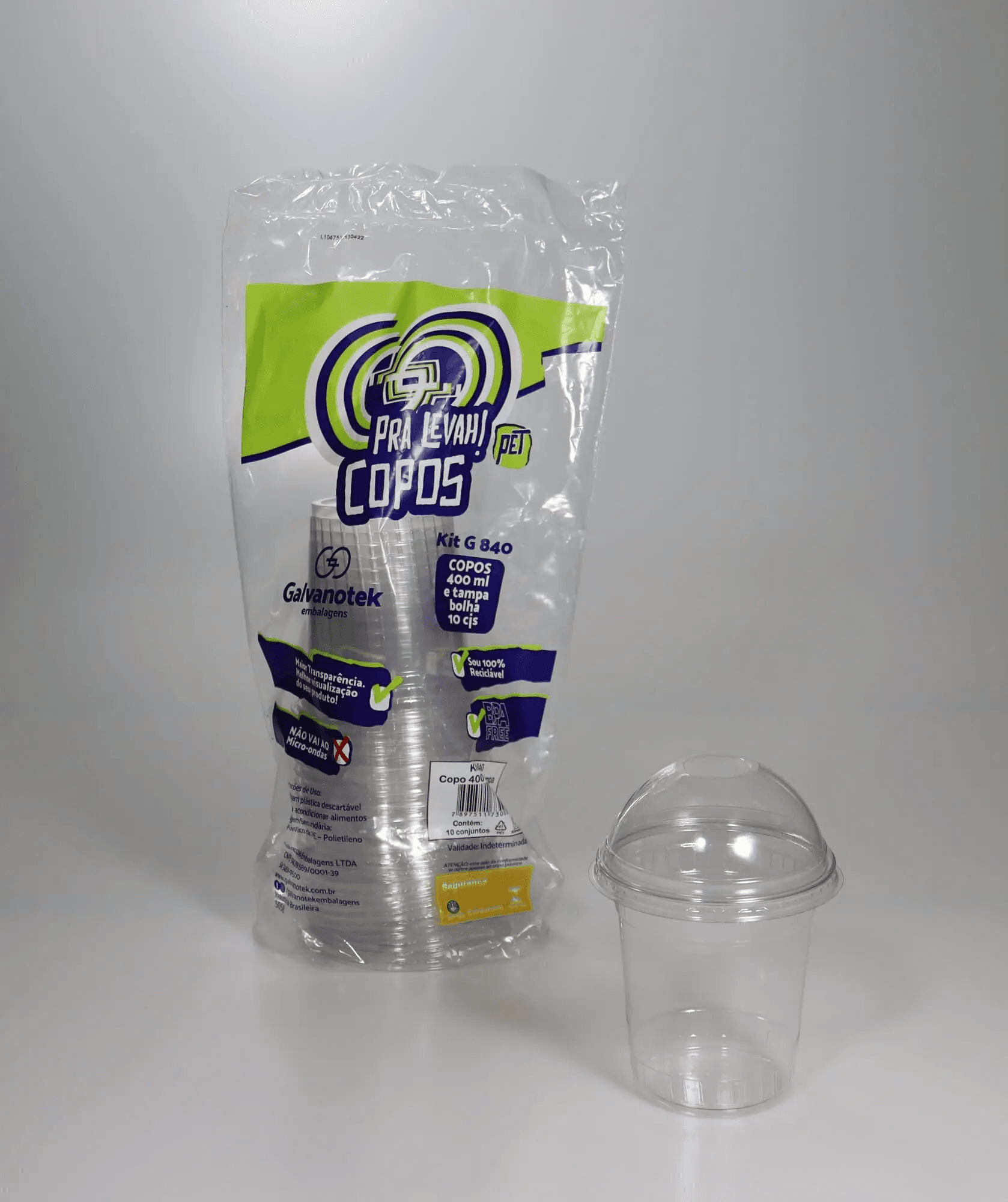 Glass with Dome Lid