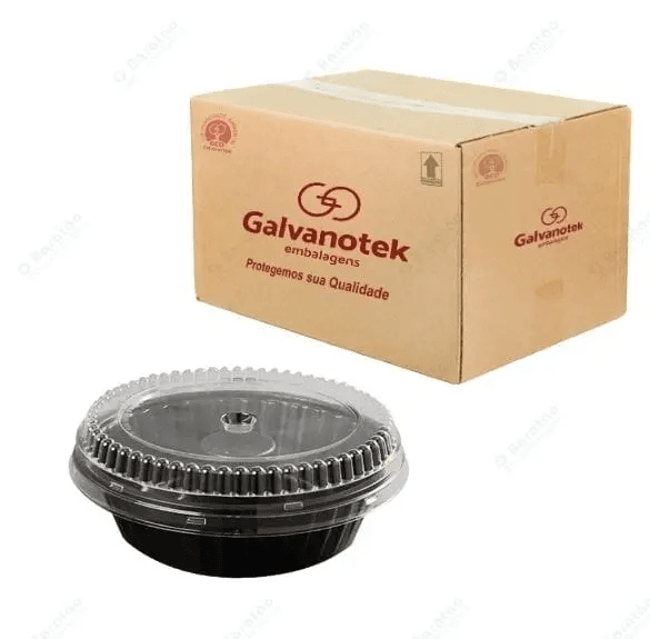 Black Cake Tray with Lid