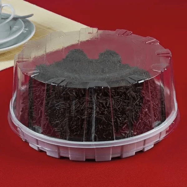 Black base mini cake container