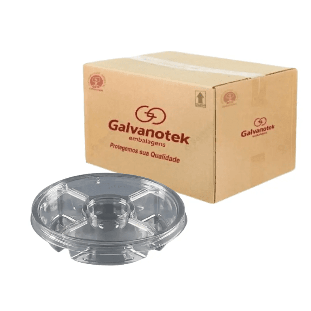 PET Packaging with 4 Compartments