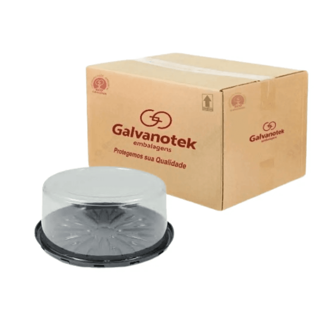 Round cake container 27cm x 10cm