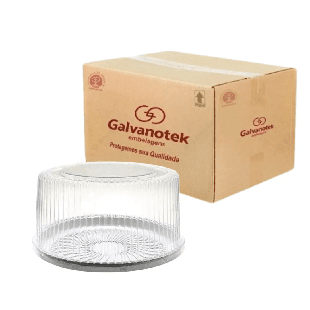 Small Cake Packaging, Tall with Black Base