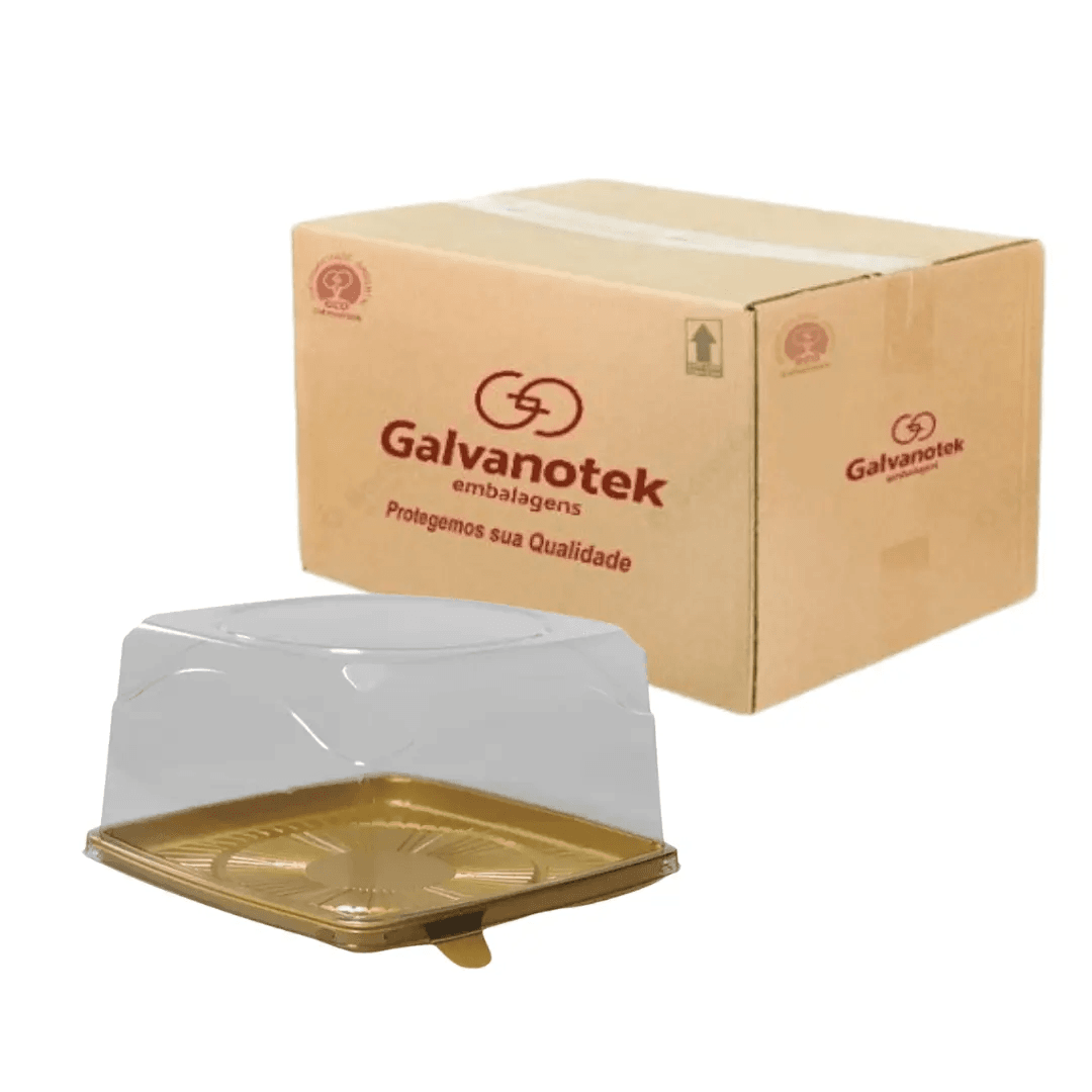 Square Cake Packaging with Tall Lid
