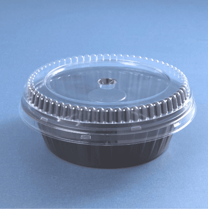 Black Cake Tray with Lid