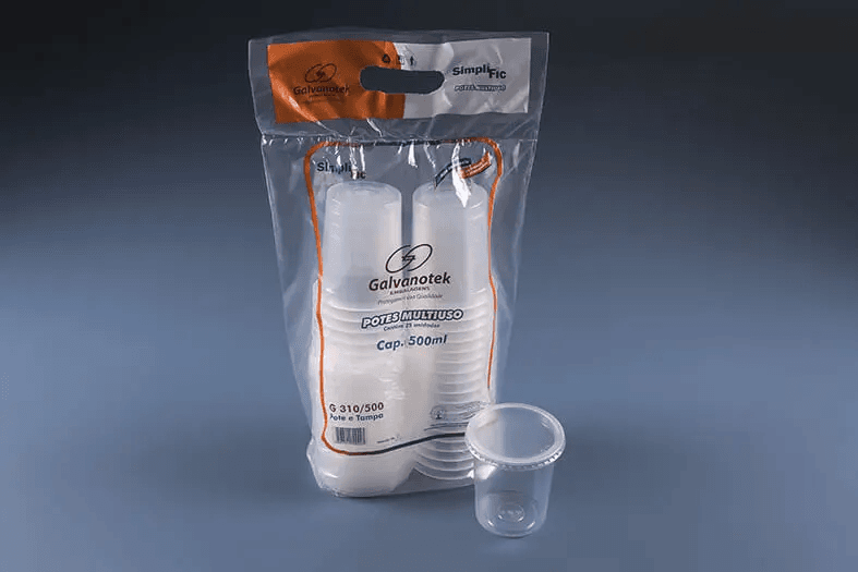Round Pot 500ml packaged x 25 units 10cm high BOX 300 units
