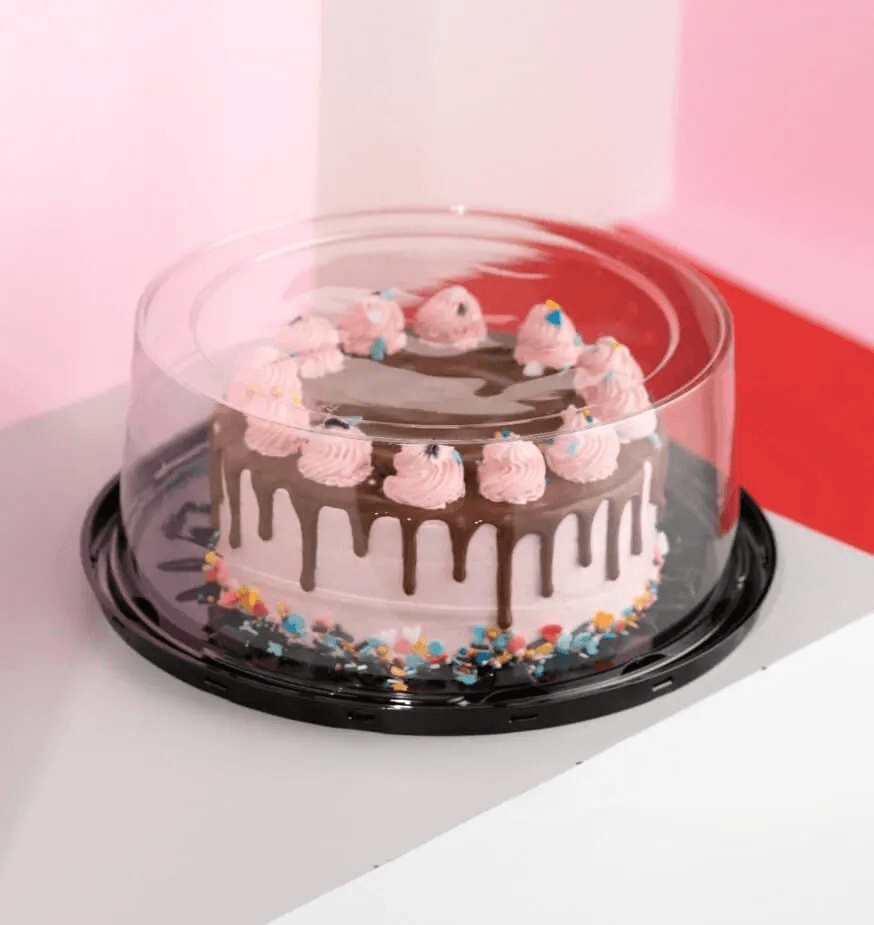 Round cake container 27cm x 10cm