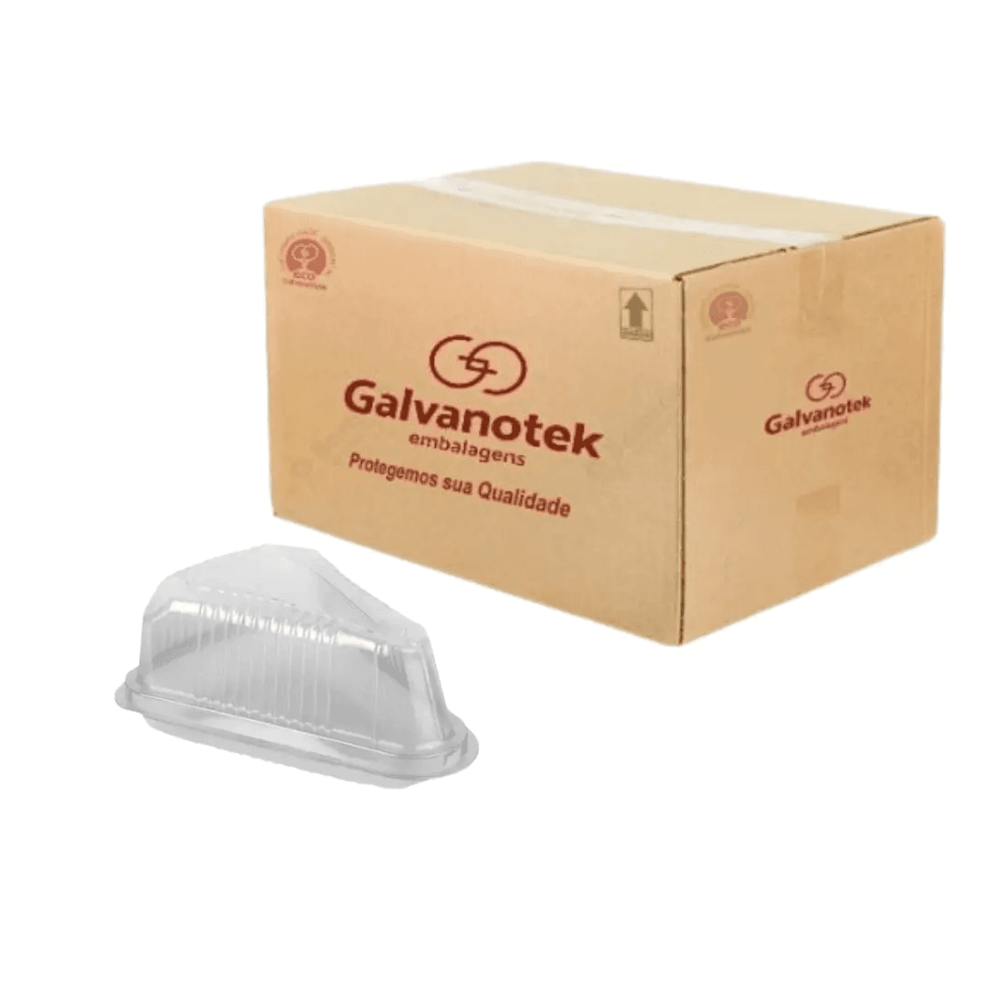 TALL Triangular Cake Slice Container