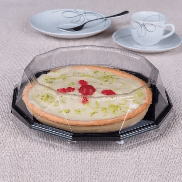 High Diamond Format Cake Container Black Base