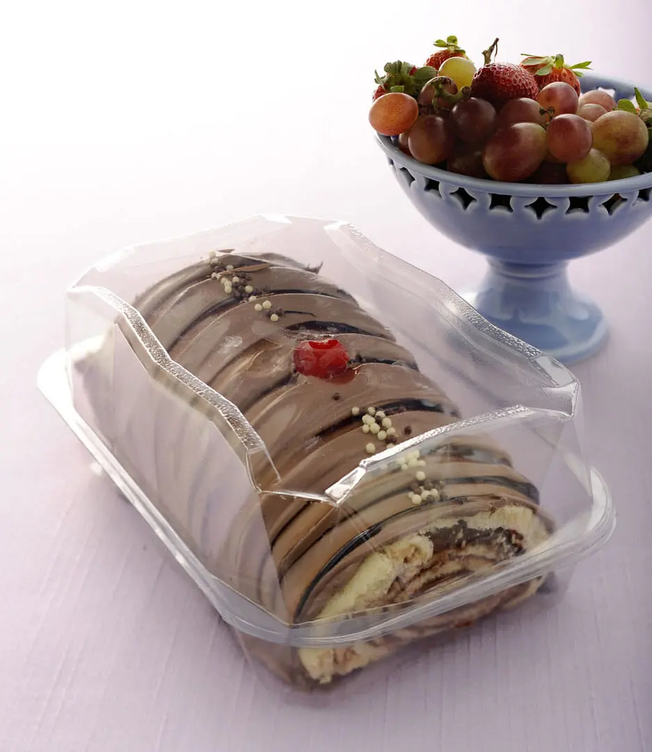 Rectangular Jar with Hinged Dome Lid