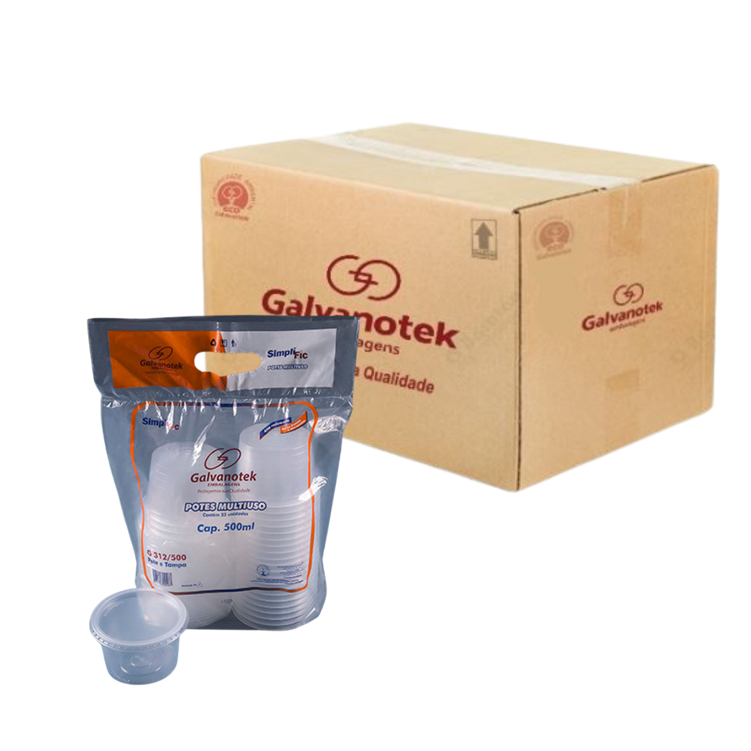 Round Pot 500ml packaged x 25 units BOX 300 units