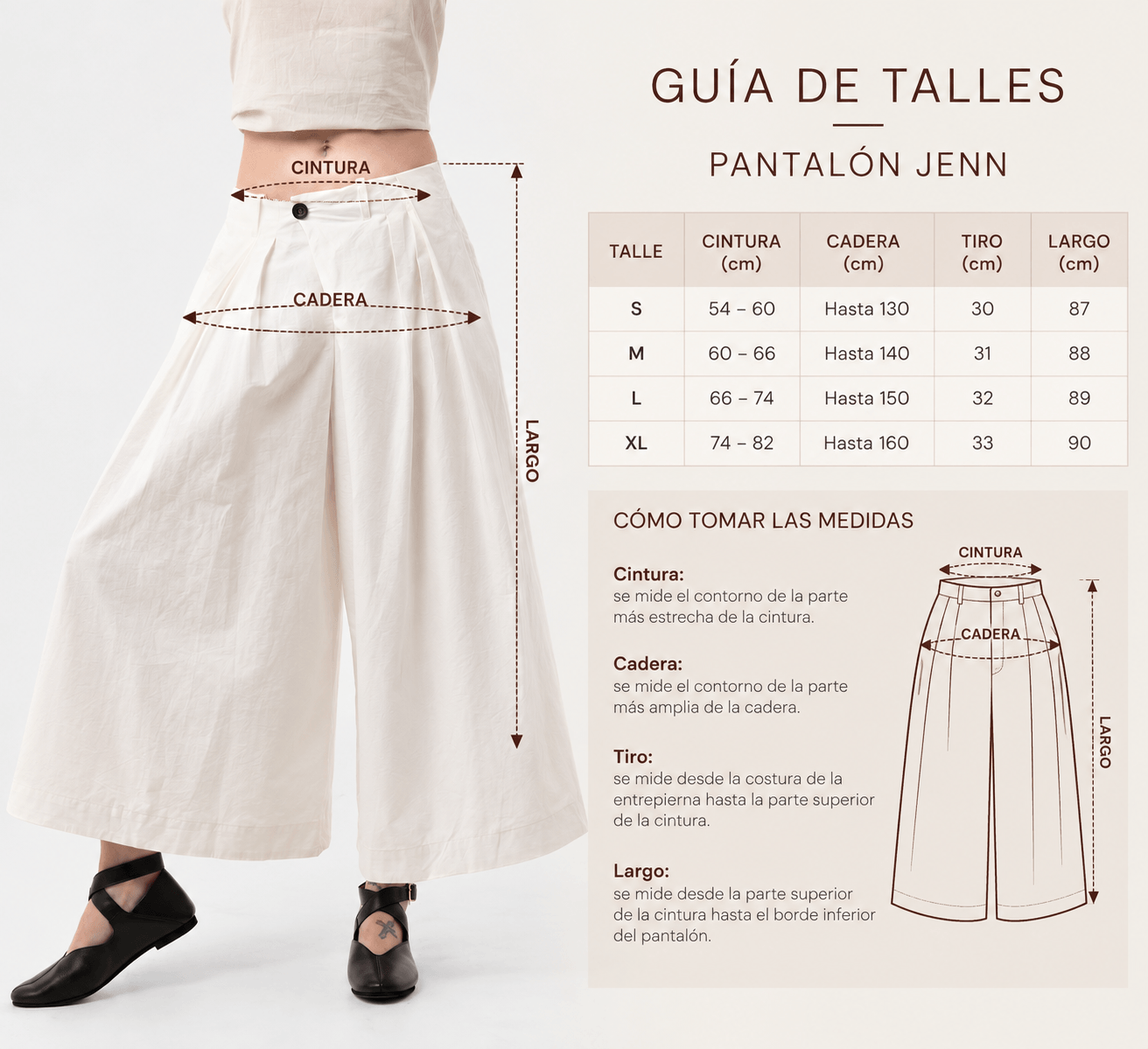 Guía de talles de