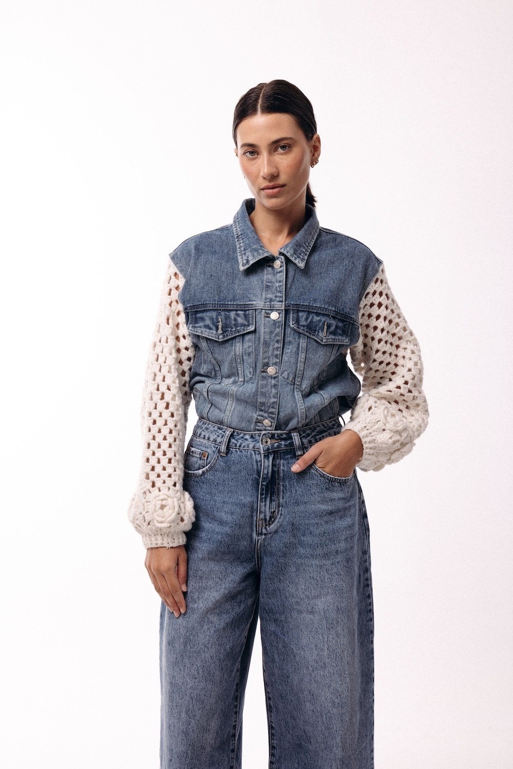 CAMPERA JEAN ROSE