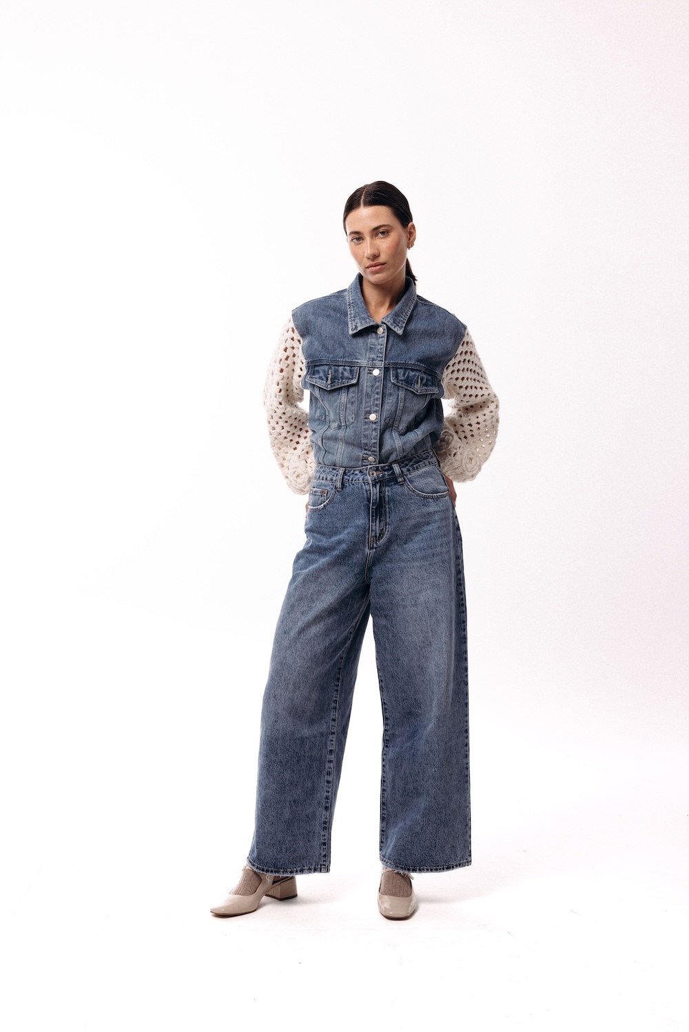 CAMPERA JEAN ROSE