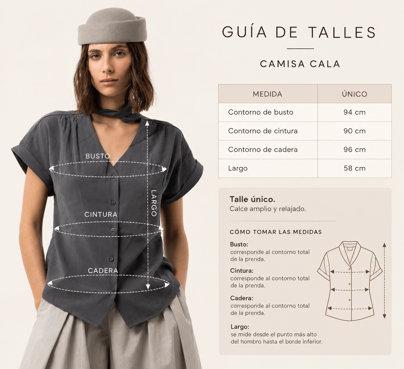 Guía de talles de