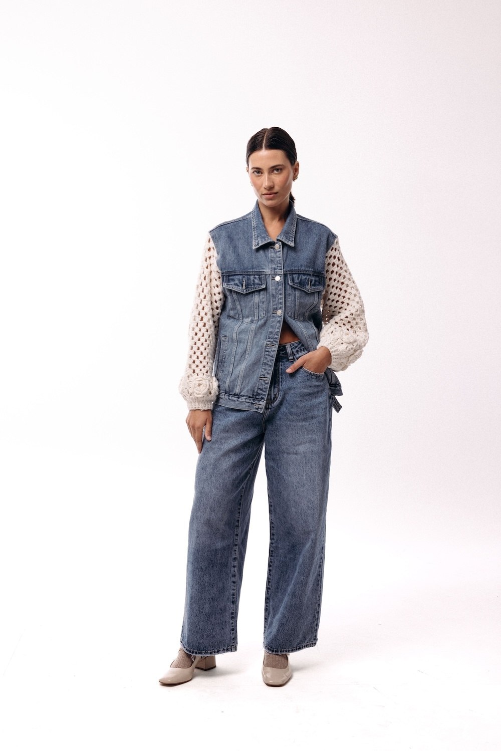 CAMPERA JEAN ROSE