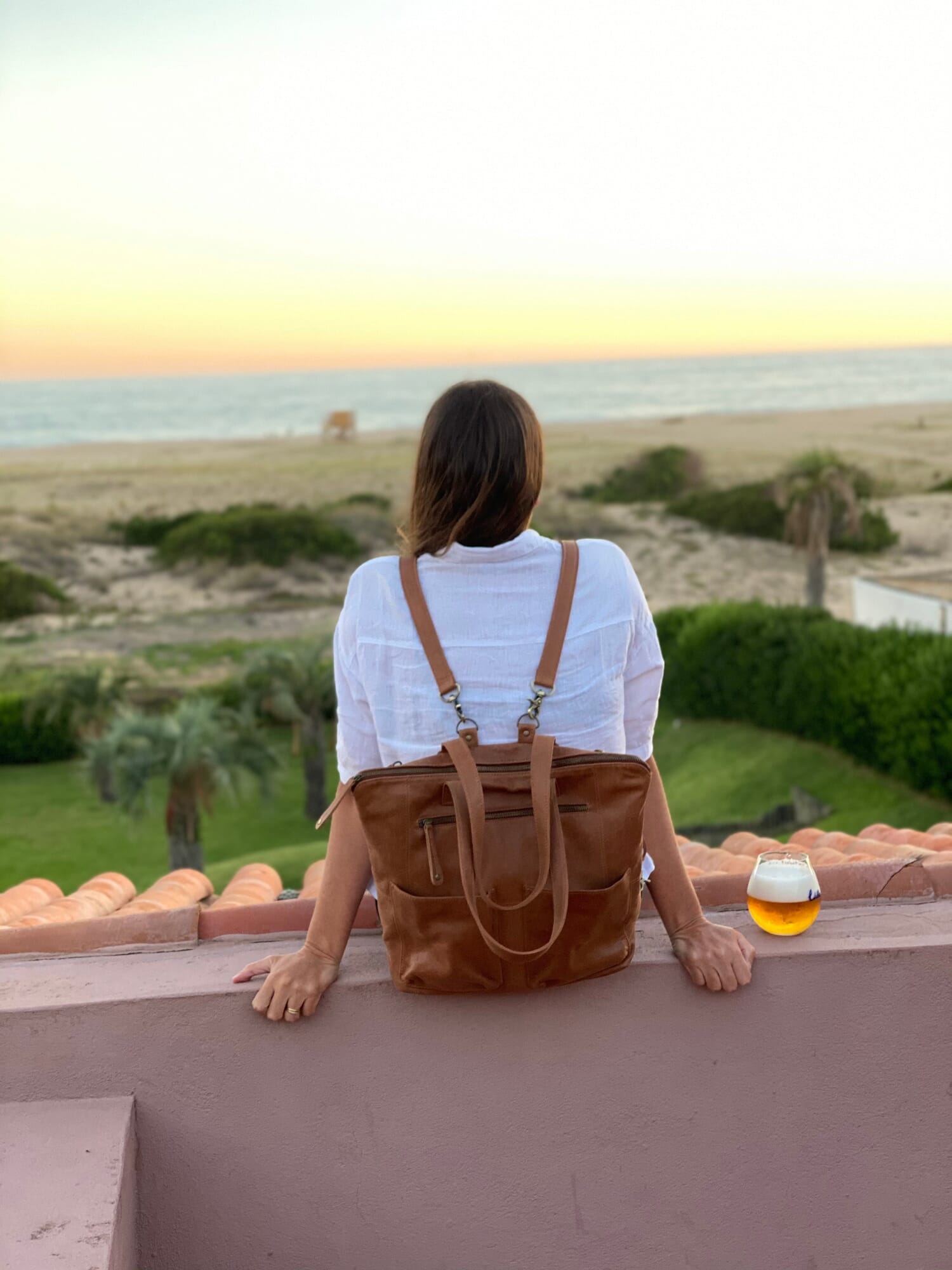 Leather Convertible Backpack
