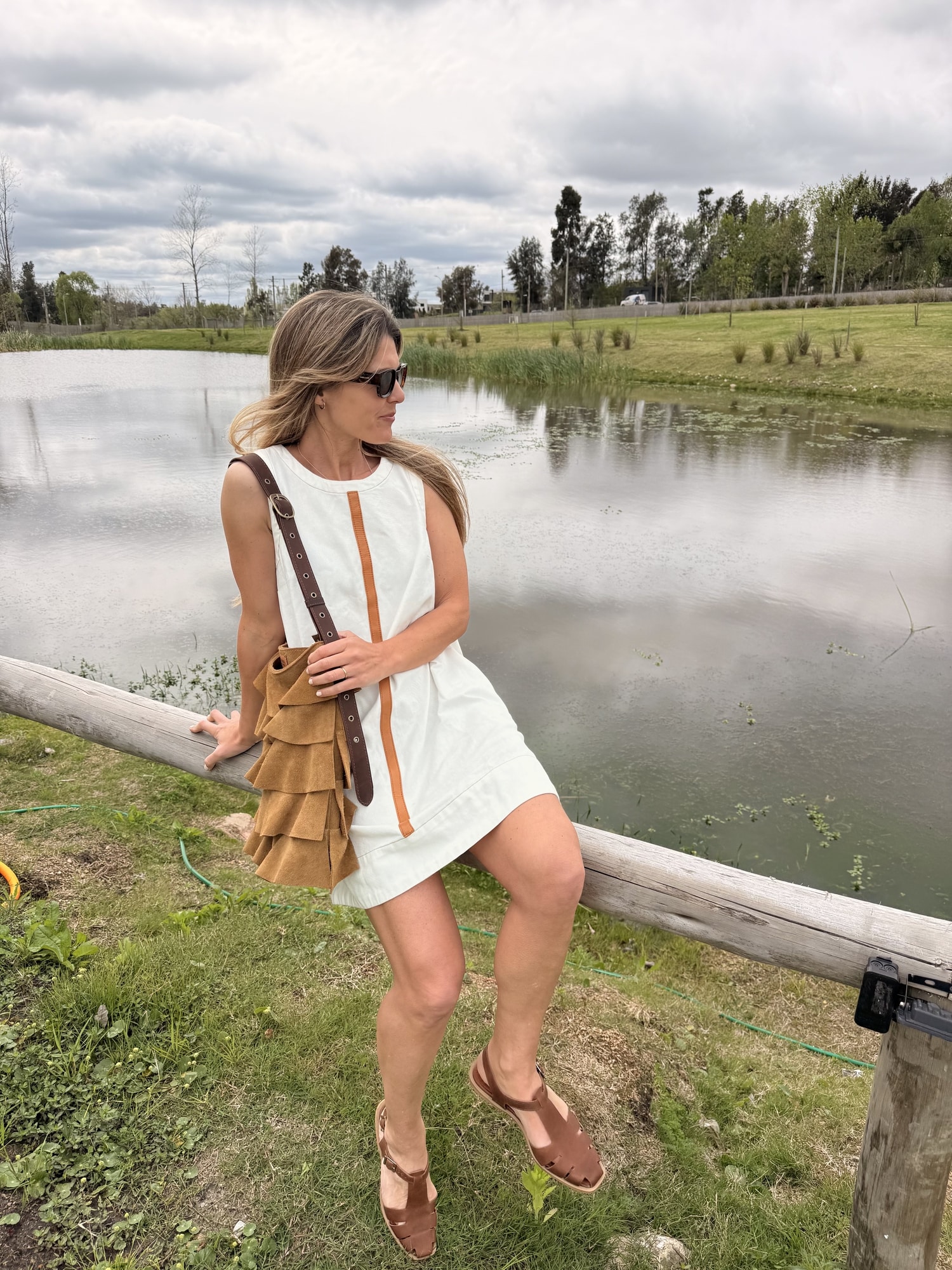 Vestido Jean & leather