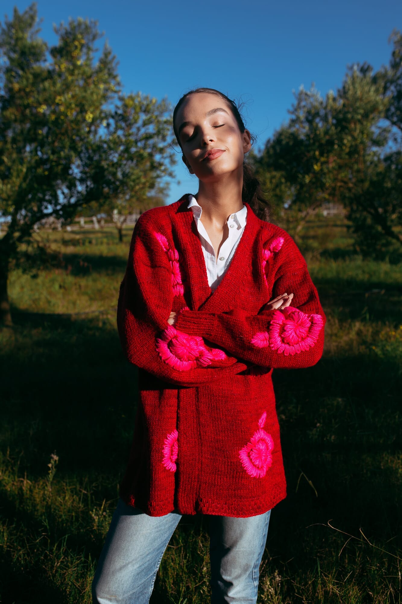 SNOW Cardigan FUCSIA