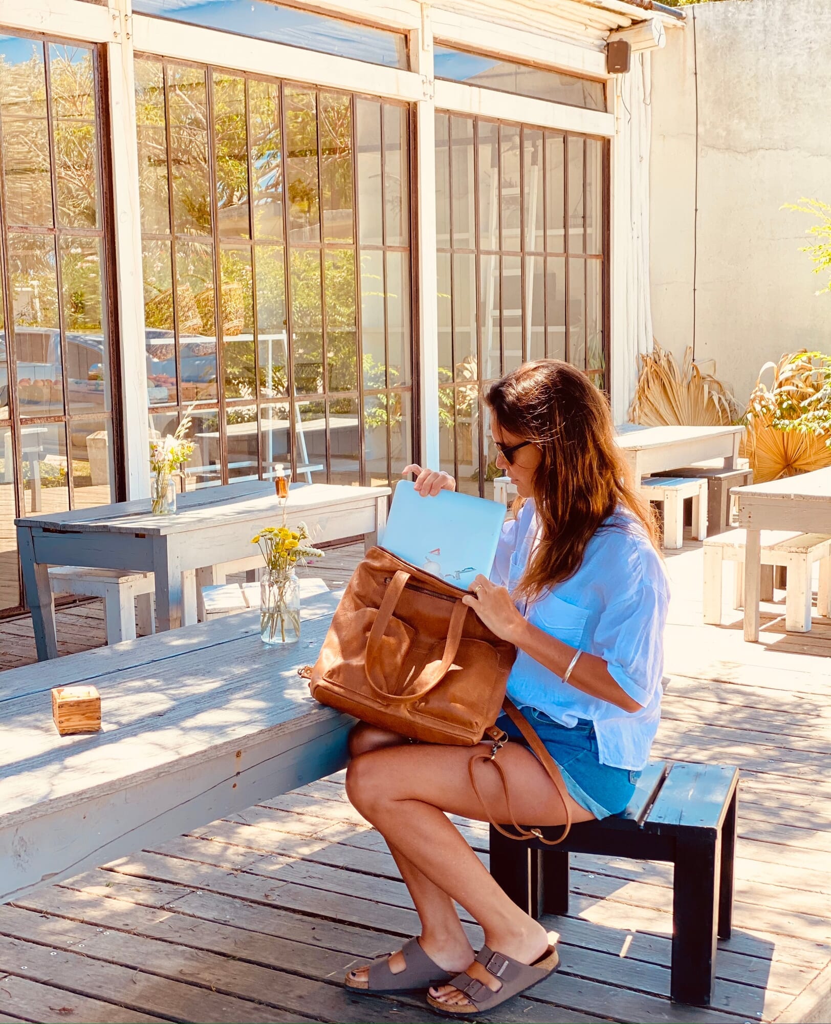 Leather Convertible Backpack