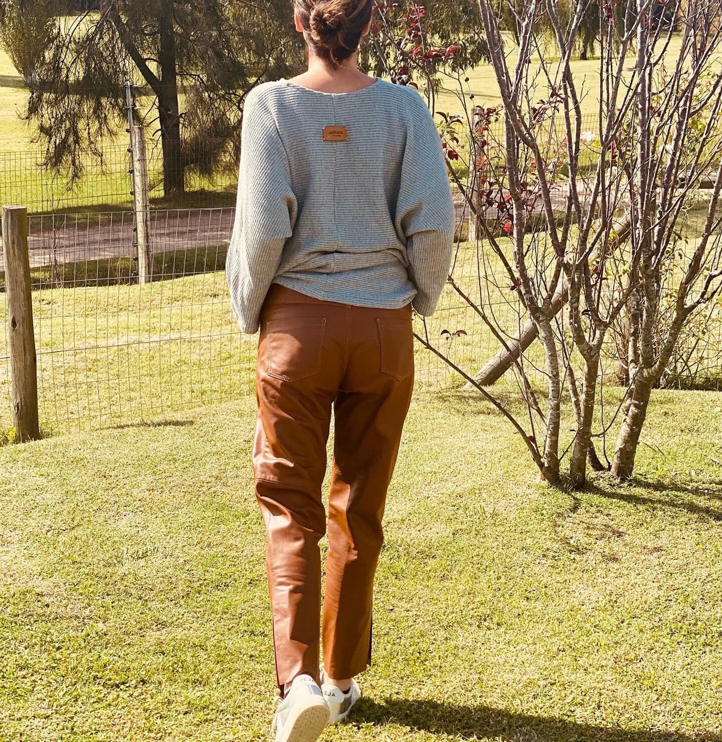 Slouchy Leather Pant - Suela