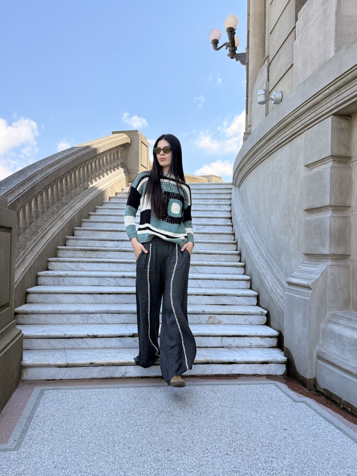 Pantalon 100% lino relax