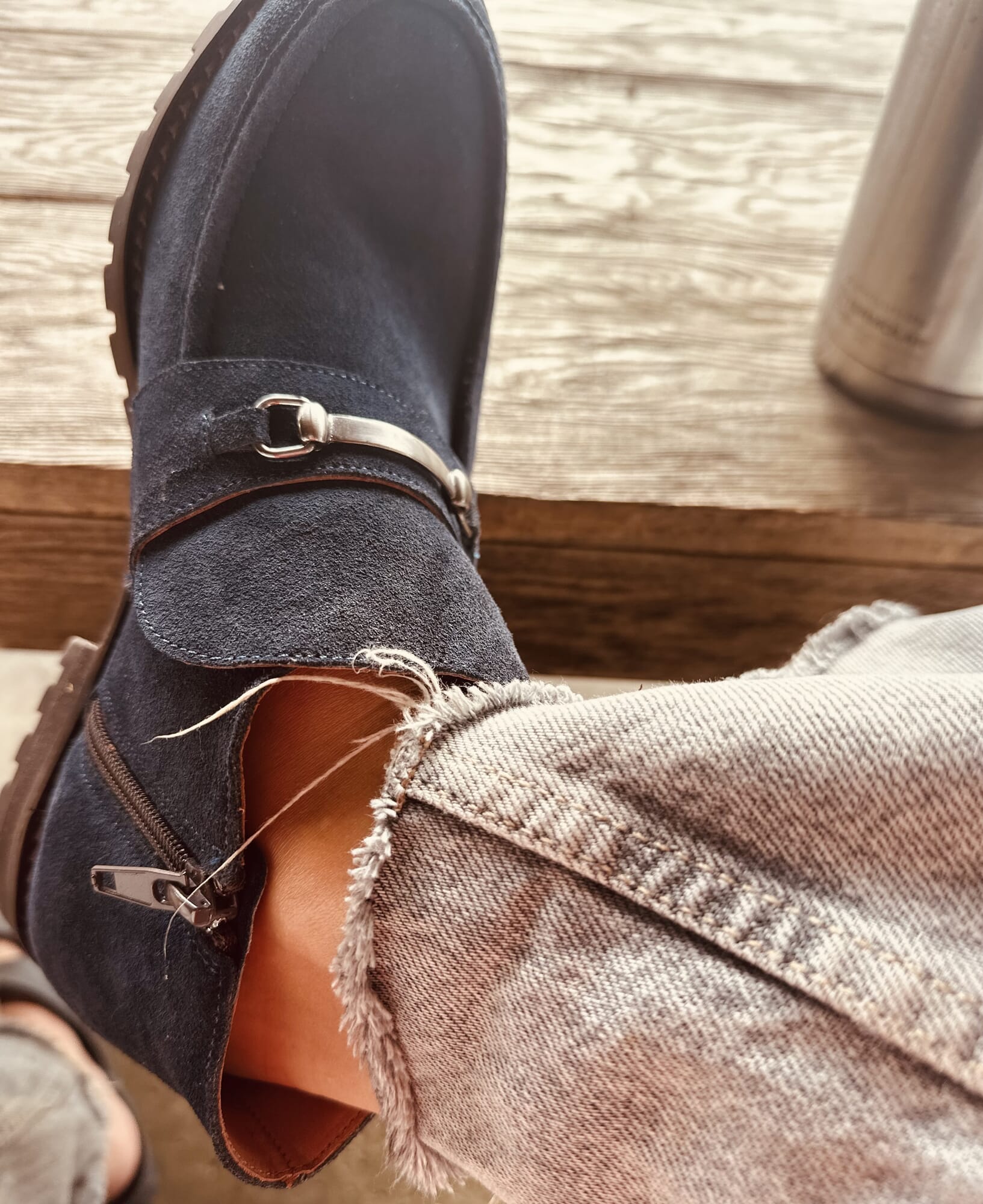 Gamuza Boots Navy