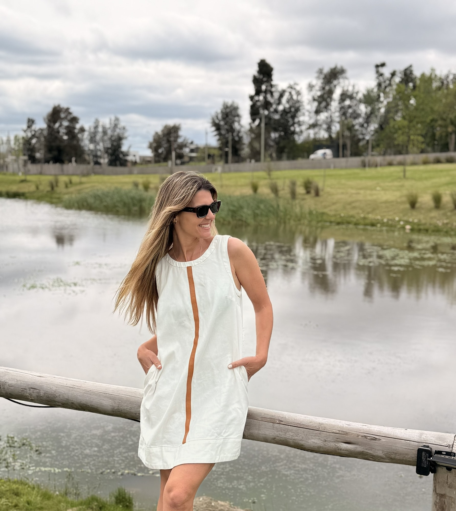 Vestido Jean & leather