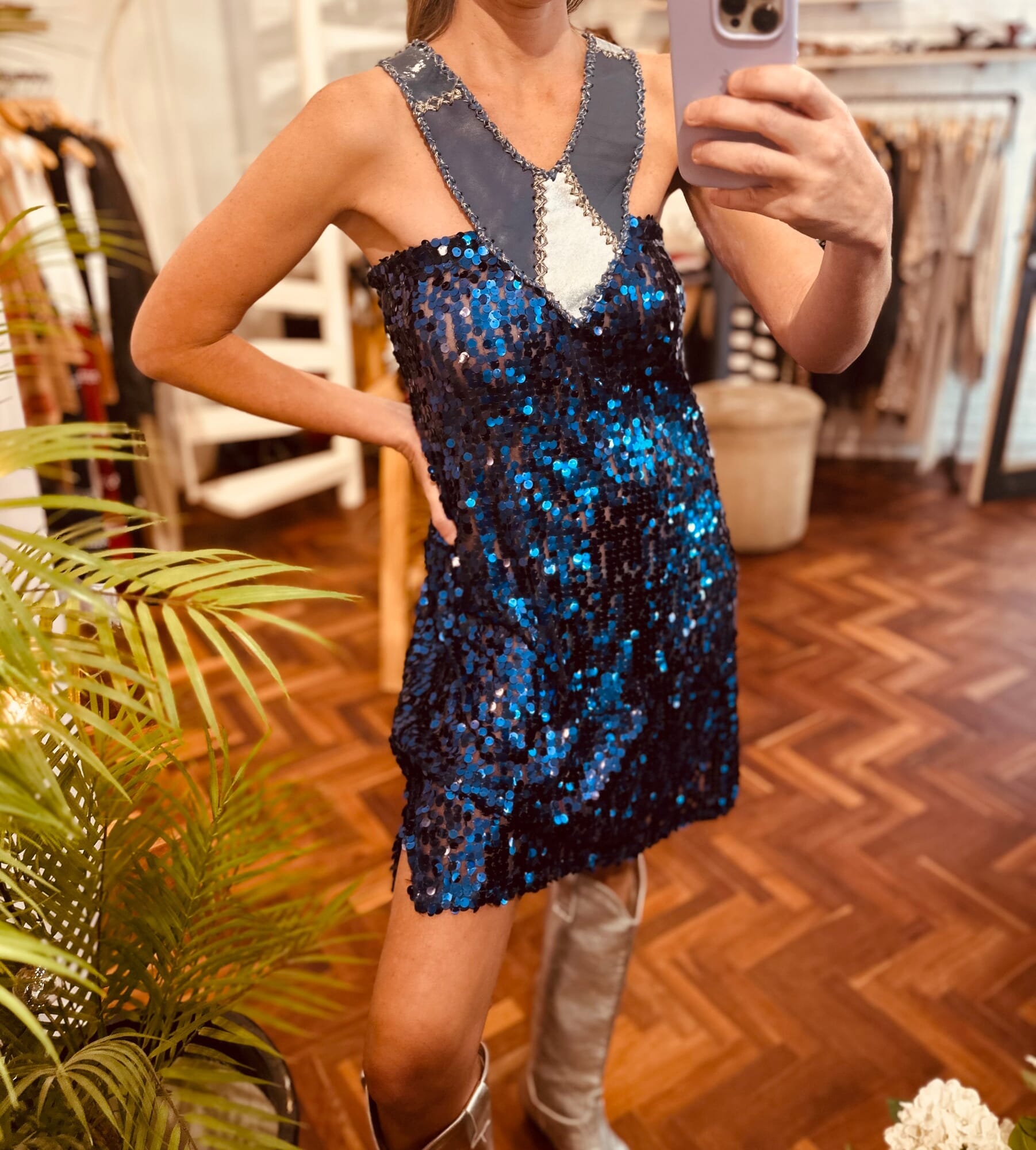 Blue night dress