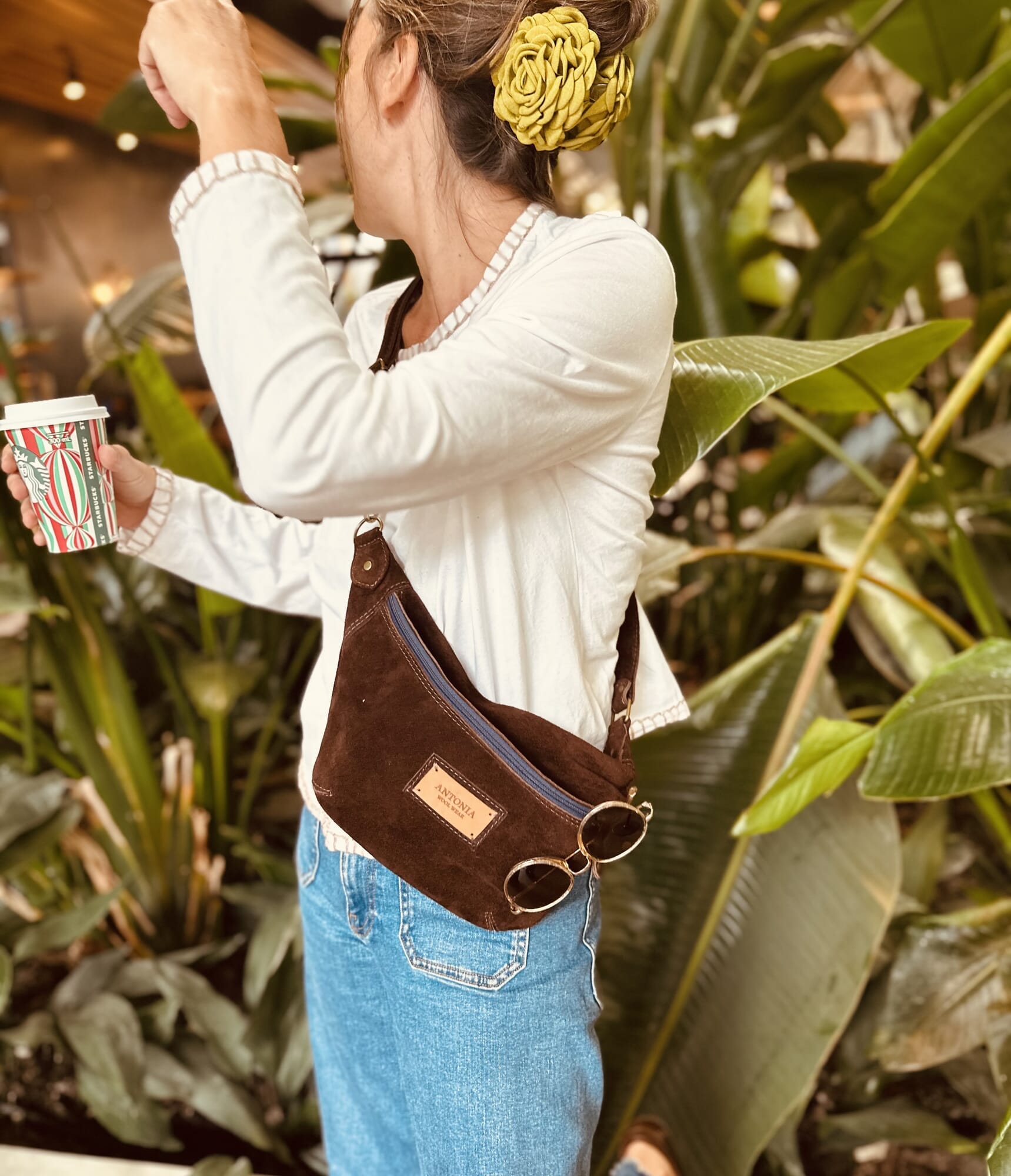 Fanny pack Gamuza