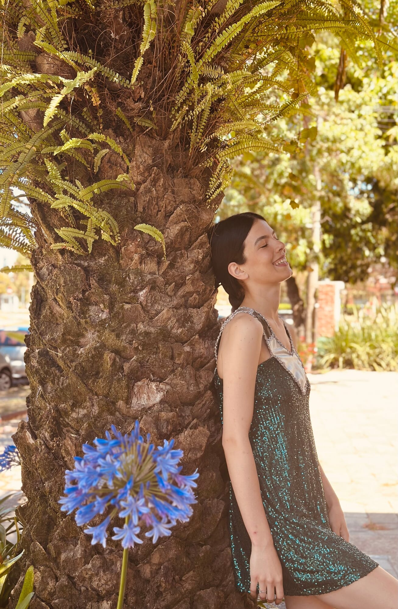 Green night dress