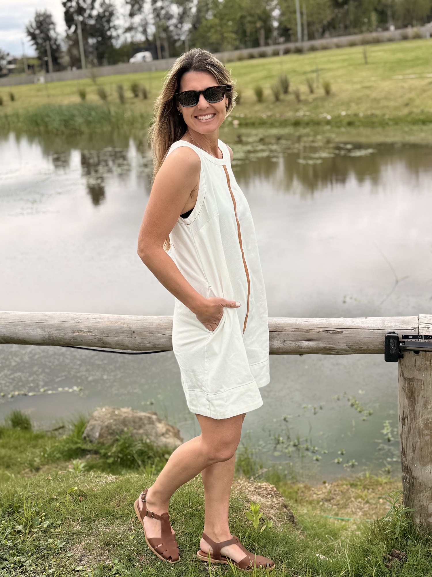 Vestido Jean & leather