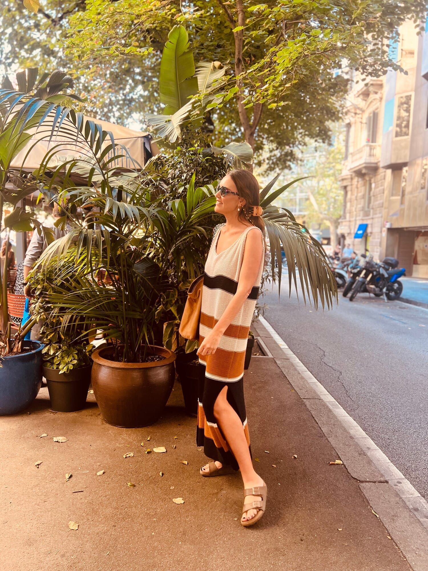 Vestido Tejido Summer Vibes - Negro y tostado