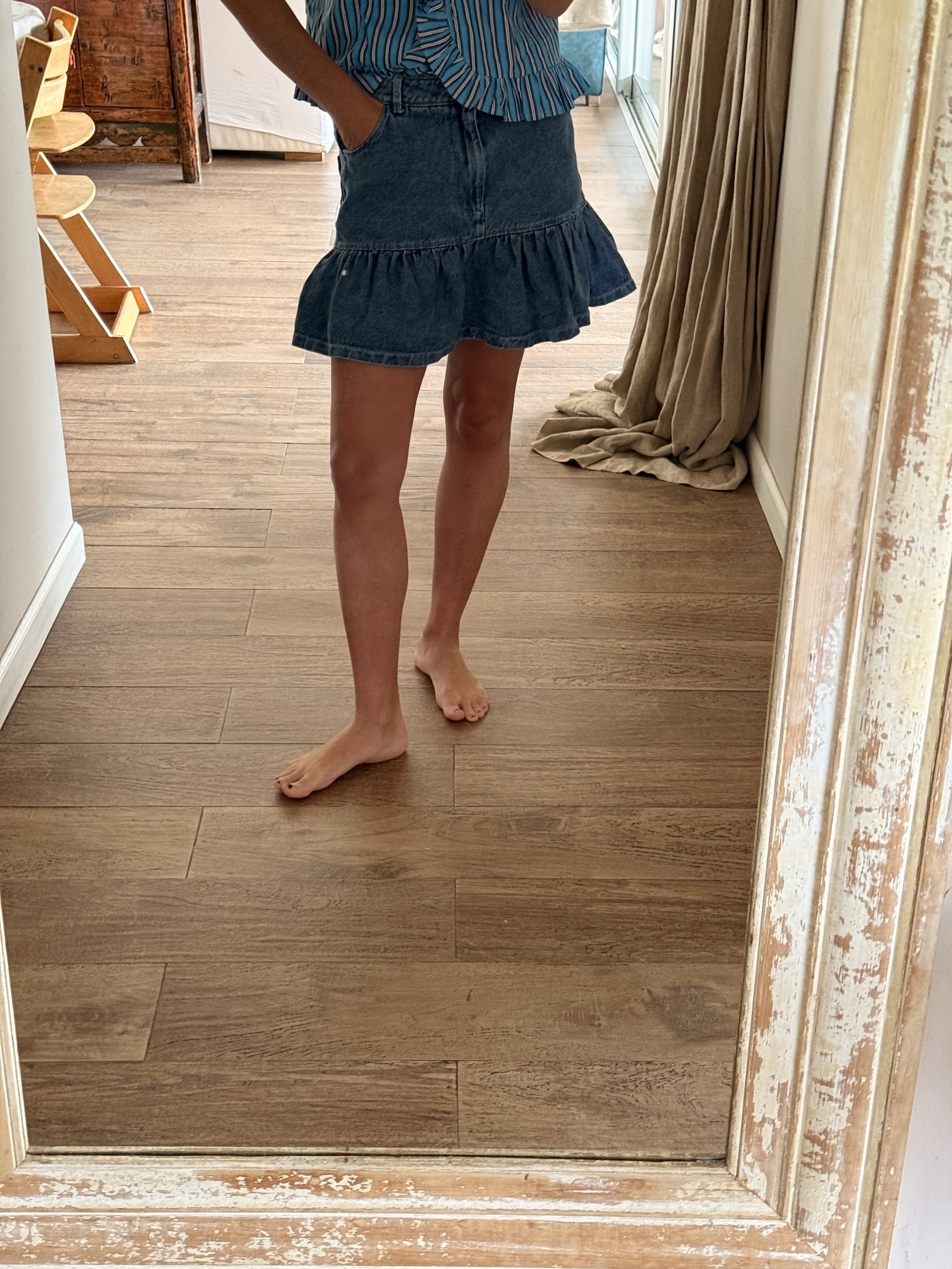 Pollera Jean skirt