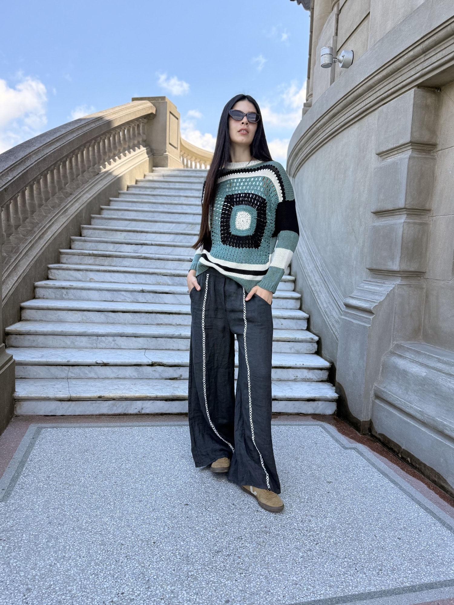 Pantalon 100% lino relax