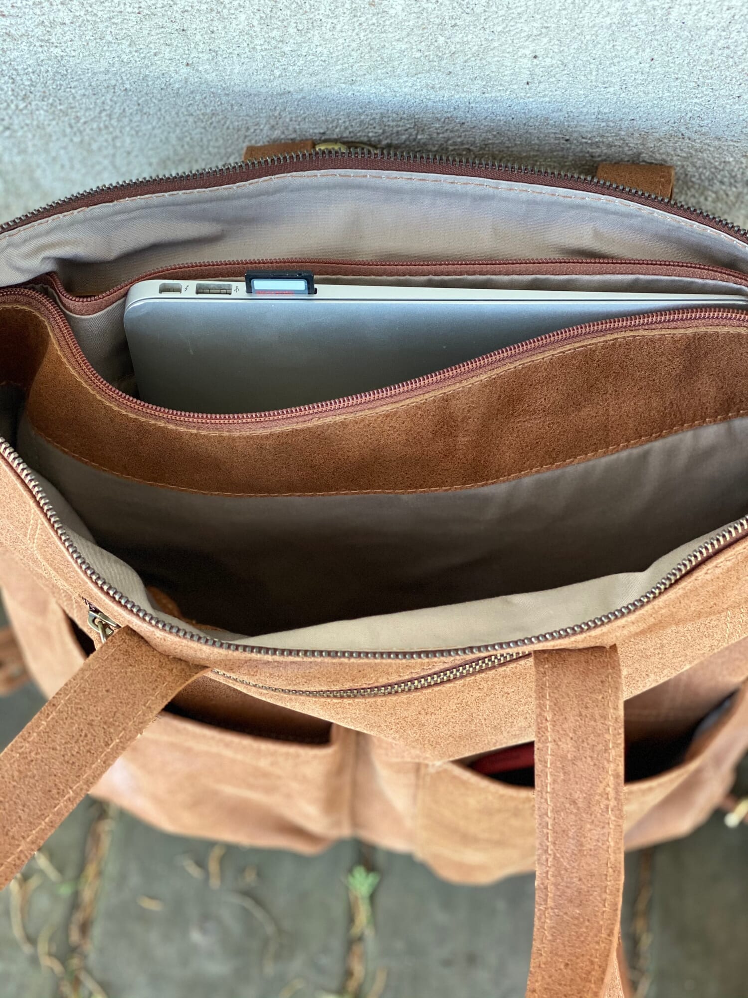 Leather Convertible Backpack