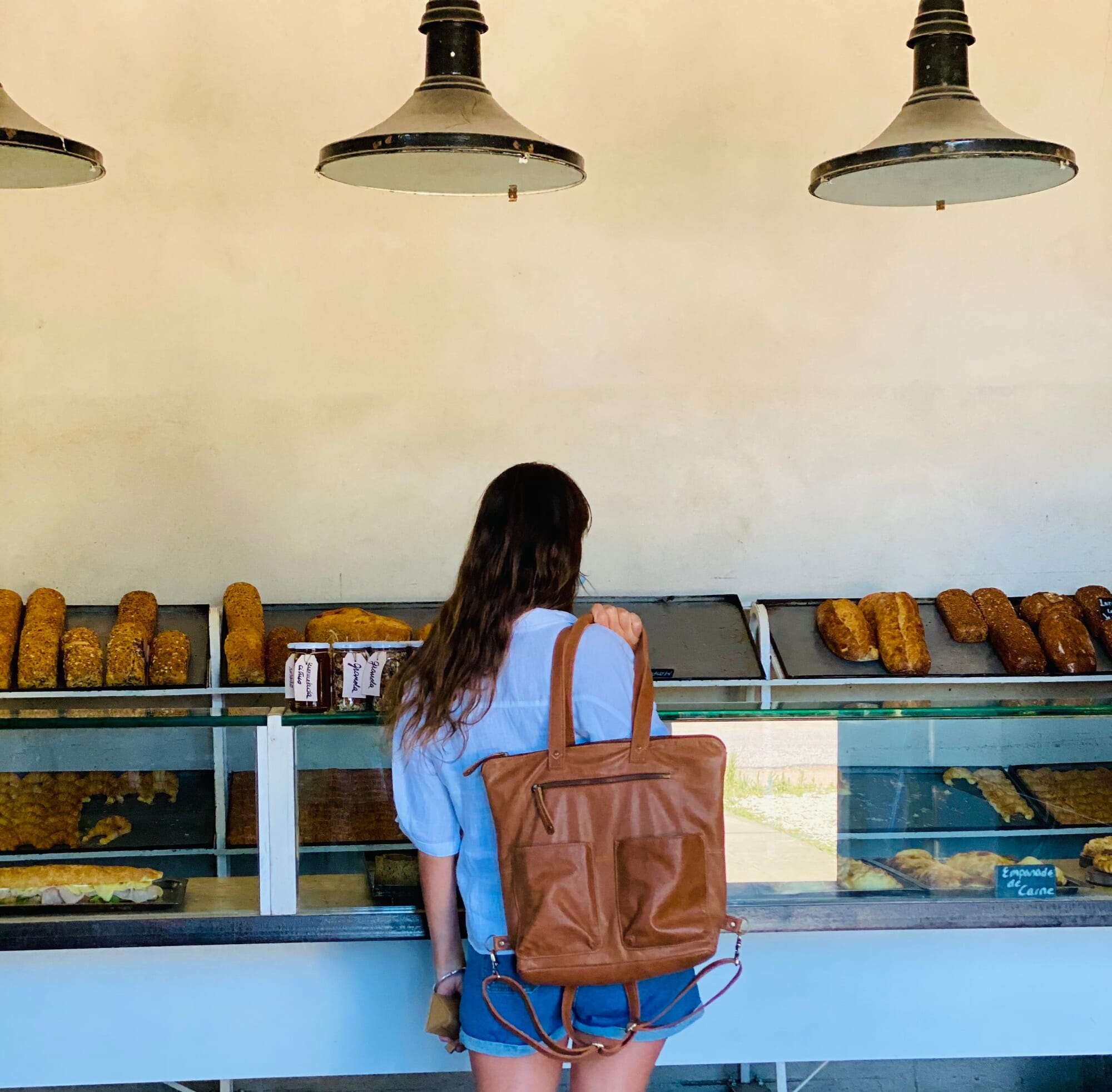 Leather Convertible Backpack