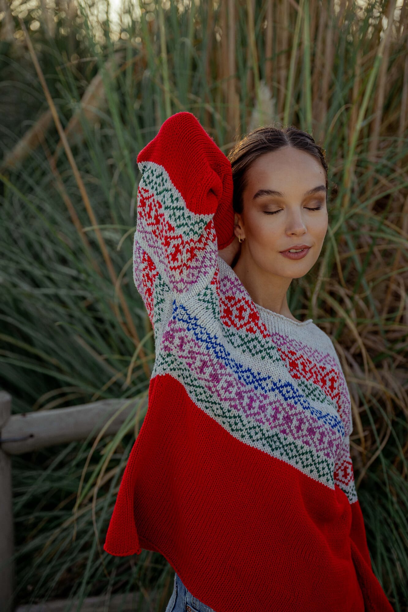 Icelandic sweater Red new!