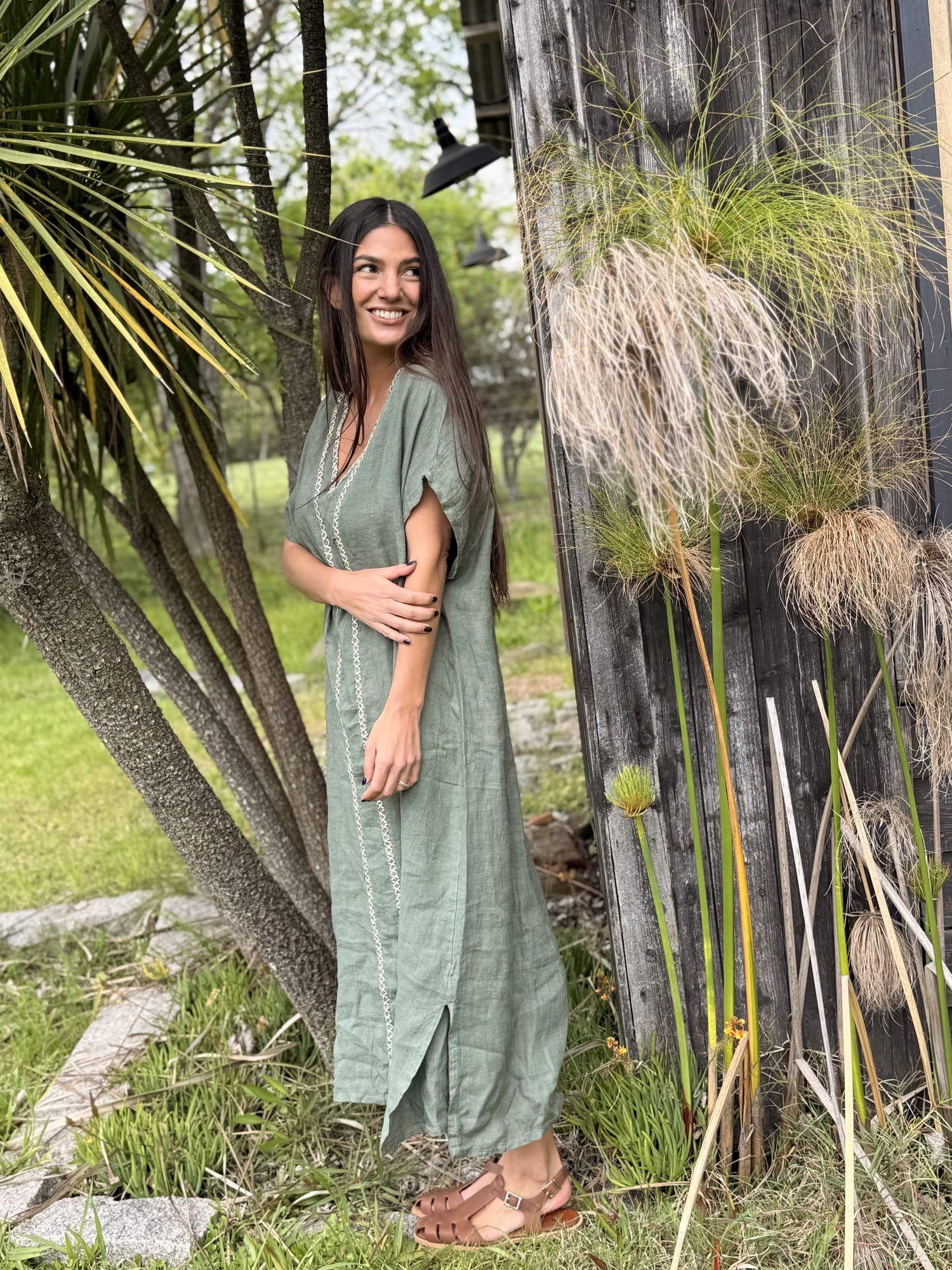 Vestido 100 % lino praga